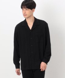 COMME CA ISM MENS/ケーブルジャカード オープンカラーシャツ/505869595