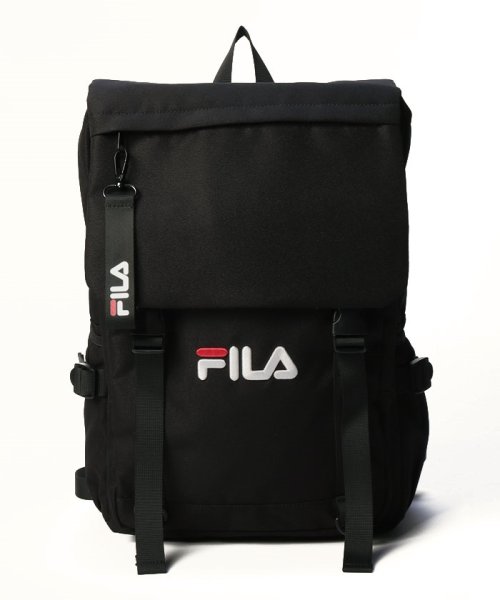 FILA（Bag）(フィラ（バッグ）)/FILA No ShakeII ロゴ刺繍リュック/ブラック