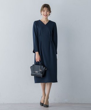 ketty/【大HIT定番】ハイストレッチジョーゼット長袖ワンピース ≪手洗い可能 / セットアップ対応≫/505877080