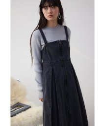 AZUL by moussy/フロントジップデニムジャンパースカート/505889852