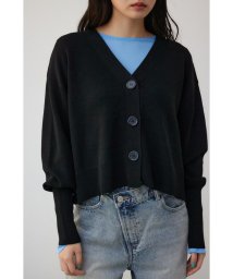 AZUL by moussy/パフスリーブショートカーディガン/505889854