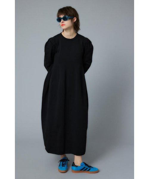 HeRIN.CYE(ヘリンドットサイ)/Balloon silhouette knit dress/BLK