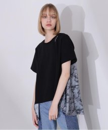 AVIREX(AVIREX)/《直営店限定》SATIN CAMO PRINT TUNIC/サテンカモプリントチュニック/ブラック