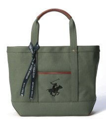 BEVERLY HILLS POLO CLUB(ビバリーヒルズポロクラブ)/【BEVERLY HILLS POLO CLUB】キャンバストートバッグL /グリーン