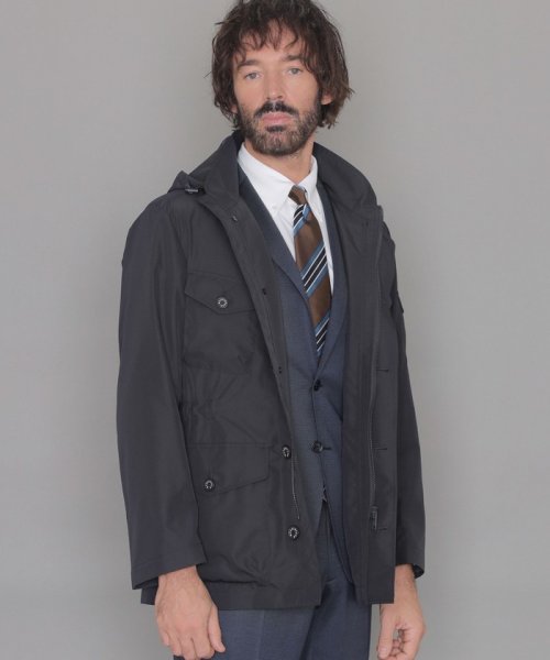 MACKINTOSH LONDON(MACKINTOSH LONDON（メンズ）)/【WEB・一部店舗限定】【BERWICK】ポリエステルフーデットブルゾン/ネイビー