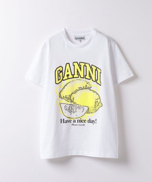 allureville(アルアバイル)/【GANNI(ガニー)】 LEMON RELAXED TSHIRT/ホワイト系