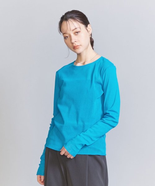 BEAUTY&YOUTH UNITED ARROWS(ビューティーアンドユース　ユナイテッドアローズ)/コットンチュール プルオーバー/TURQUOISE