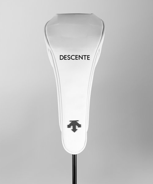DESCENTE GOLF(デサントゴルフ)/WIMPLEデザイン フェアウェアウッド用ヘッドカバー/ホワイト
