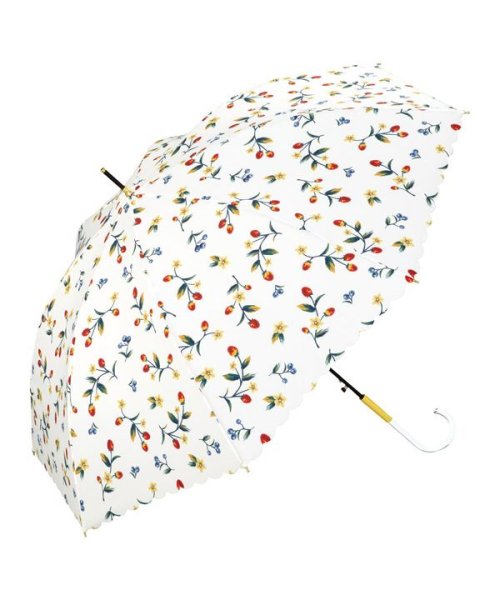 Wpc．(Wpc．)/【Wpc.公式】雨傘 ストロベリーガーデン 親骨58cm ジャンプ傘 晴雨兼用 傘 レディース 長傘 おしゃれ 可愛い 女性 通勤 通学/オフ