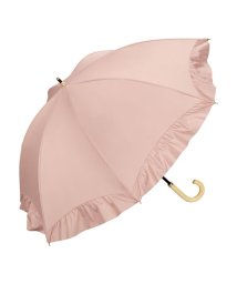 Wpc．(Wpc．)/【Wpc.公式】日傘 遮光ドームパラソル フリル 55cm 大きい 完全遮光 遮熱 UVカット 晴雨兼用 レディース 長傘/ピンク