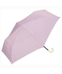 Wpc．(Wpc．)/【Wpc.公式】雨傘 ブライトストライプ ミニ 親骨50cm 晴雨兼用 傘 レディース 折り畳み傘 おしゃれ 可愛い 女性 通勤 通学/ピンク