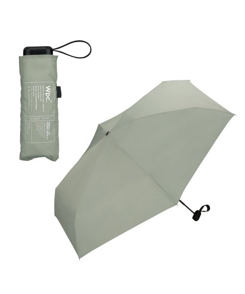 Wpc．(Wpc．)/【Wpc.公式】雨傘 UNISEX COMPACT TINY FOLD 親骨55cm 大きい 晴雨兼用 傘 メンズ レディース 折り畳み傘 男性 女性 おしゃれ/グリーン