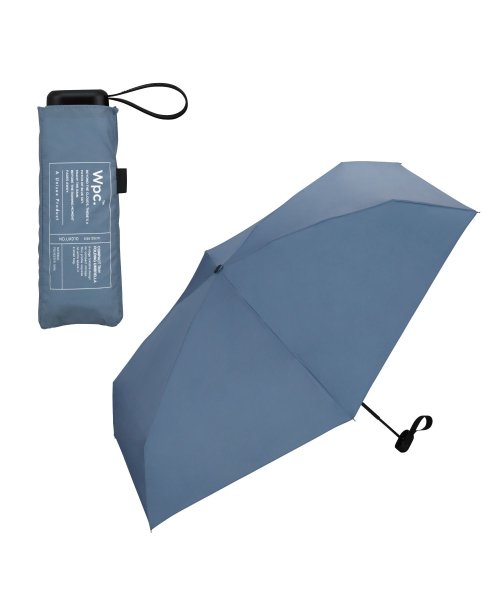 Wpc．(Wpc．)/【Wpc.公式】雨傘 UNISEX COMPACT TINY FOLD 親骨55cm 大きい 晴雨兼用 傘 メンズ レディース 折り畳み傘 男性 女性 おしゃれ/ブルーグレー