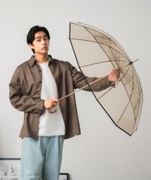Wpc．(Wpc．)/【Wpc.公式】［ビニール傘］UNISEX PLASTIC 12K UMBRELLA 大きい 大きめ 丈夫 傘 メンズ レディース 雨傘 長傘 父の日 ギフト/ブラウン