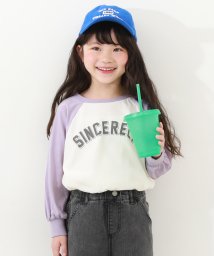 devirock(デビロック)/ガールズデザインアソートプリントロンT 子供服 キッズ 女の子 トップス 長袖Tシャツ ロンT /ライラック