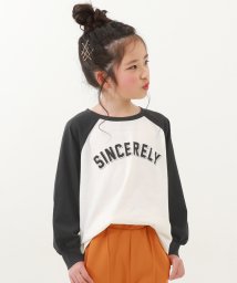 devirock(デビロック)/ガールズデザインアソートプリントロンT 子供服 キッズ 女の子 トップス 長袖Tシャツ ロンT /ブラック