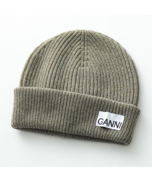 GANNI(ガニー)/GANNI ニット帽 Light Structured Rib Knit Beanie ビーニー/その他系2