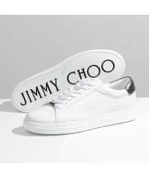 JIMMY CHOO(ジミーチュウ)/Jimmy Choo スニーカー ROME/M AZA ローカット レザー ロゴ/ホワイト