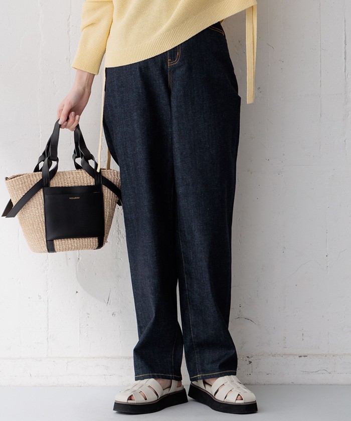 CLASSY.6月号掲載/洗える】23区DENIM コクーンシルエット デニム 23区(ニジュウサンク)の【CLASSY.6月号掲載/洗える】23区DENIM