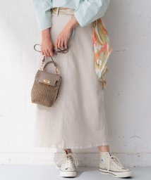 NIJYUSANKU（LARGE SIZE）(２３区（大きいサイズ）)/【Oggi4月号掲載/洗える】23区DENIM ストレッチ デニムスカート/アイボリー系