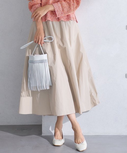 【洗える】ルミエールタフタ フレアスカート 