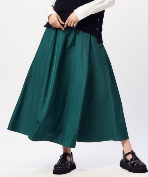 【洗える】ルミエールタフタ フレアスカート 