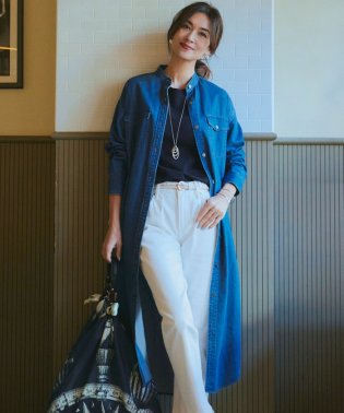 NIJYUSANKU（SMALL SIZE）/【Oggi4月号掲載/洗える】23区DENIM ライトダンガリー シャツワンピース/505892122