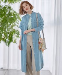 NIJYUSANKU（LARGE SIZE）/【Oggi4月号掲載/洗える】23区DENIM ライトダンガリー シャツワンピース/505892123