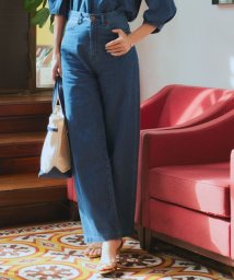 NIJYUSANKU（SMALL SIZE）(23区（小さいサイズ）)/【Oggi4月号掲載/洗える】23区DENIM ライトダンガリー ワイドパンツ/インディゴ