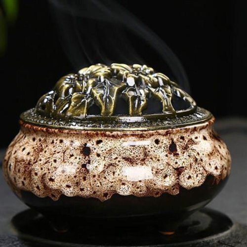BACKYARD FAMILY(バックヤードファミリー)/香炉 陶器 お香立て付 incense02/ホワイト
