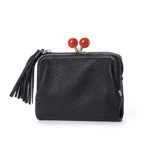 perche ペルケ アクリル玉2つ折りガマ口 perche ペルケ アクリル玉 内側：カードポケット×1 5cm／