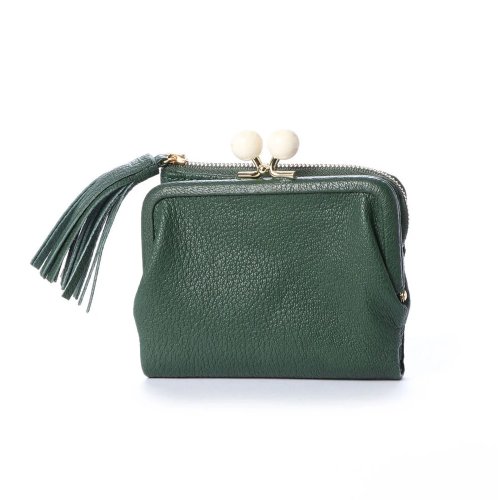 perche ペルケ アクリル玉2つ折りガマ口 perche ペルケ アクリル玉 内側：カードポケット×1 5cm／