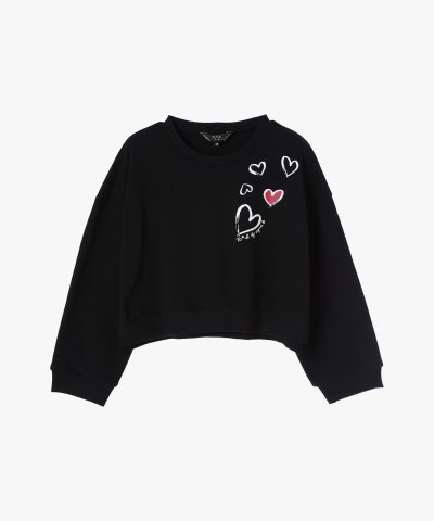 WU88 PULLOVER スプリンクルハートプリントプルオーバー