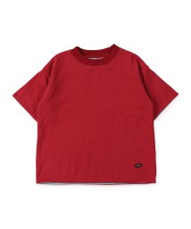 FITH(フィス)/天竺×ボーダーリバーシブルBig半袖Tシャツ/レッド