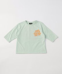 COMME CA ISM KIDS(コムサイズム（キッズ）)/7分袖プリントTシャツ/ミント