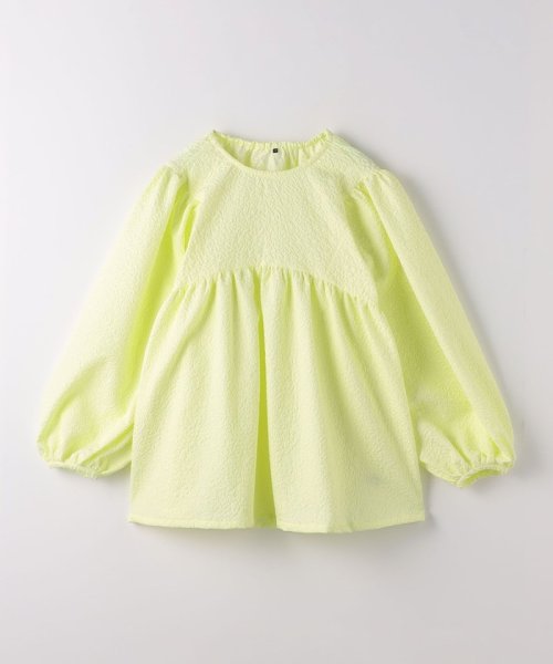 green label relaxing （Kids）(グリーンレーベルリラクシング（キッズ）)/TJ エンボス チュニック 140cm－160cm/LIME