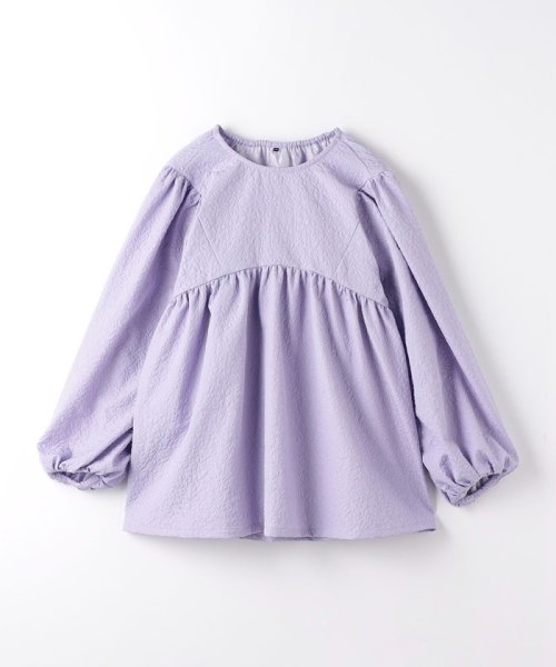 green label relaxing （Kids）(グリーンレーベルリラクシング（キッズ）)/TJ エンボス チュニック 140cm－160cm/LILAC