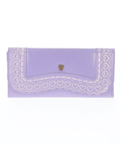 ANNA SUI BAG(アナスイ（バッグ）)/フレームアーツ かぶせ長財布/ラベンダー