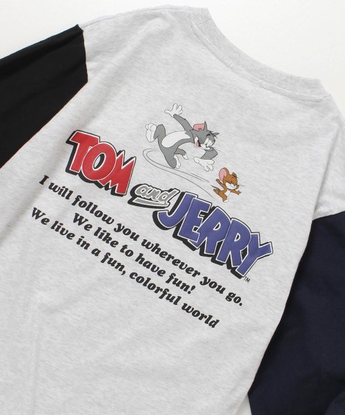 ALWAYS GOOD TIME NEW BASIC STORE(オールウェイグッドタイムニューベーシックストア)/【TOM & JERRY/トムとジェリー】クルーネックロングスリーブTシャツ/オートミール