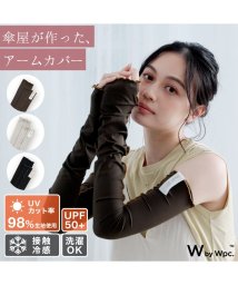 Wpc．(Wpc．)/【Wpc.公式】UVカット接触冷感アームカバー 日除け おしゃれ レディース 可愛い 女性/ブラウン