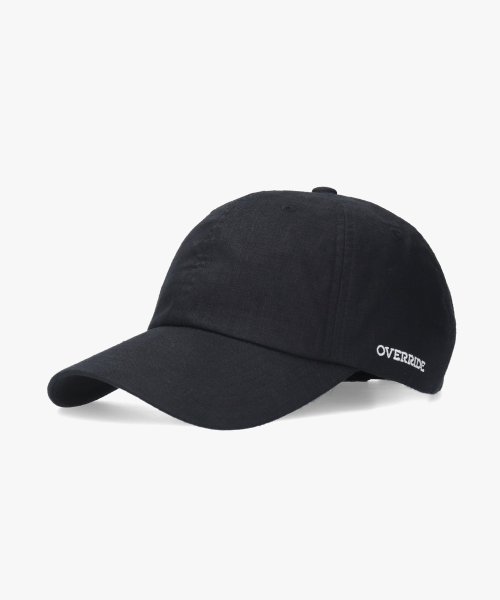 OVERRIDE(OVERRIDE)/OVERRIDE LINEN 6P CAP/ブラック