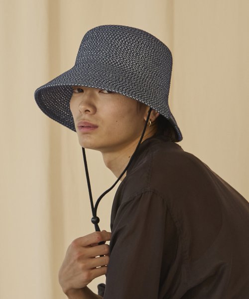 arth(arth)/arth Wood beads Braid Bucket/ブラック