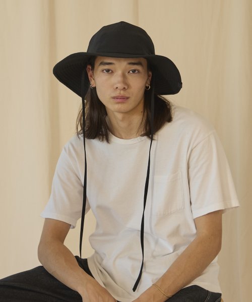 arth(arth)/arth DotAir NY Long Brim Hat/ブラック