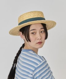 OVERRIDE/OVERRIDE TOOTHED STRAW BOATER/505876414
