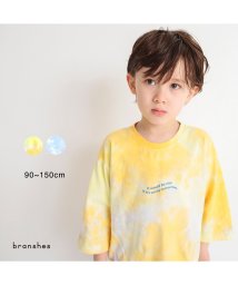 BRANSHES(ブランシェス)/【タイダイ染め】8分袖Tシャツ/イエロー