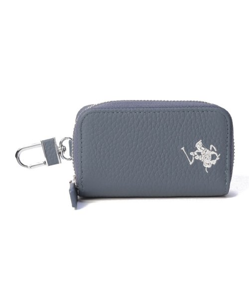 BEVERLY HILLS POLO CLUB(ビバリーヒルズポロクラブ)/【BEVERLY HILLS POLO CLUB】ビバリーヒルズポロクラブ ラウンド型キーケース BHG－L1005/プルシャンブルー