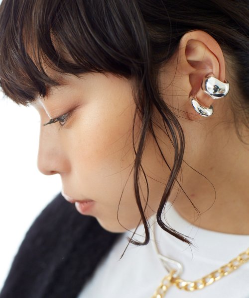 nothing and others(ナッシングアンドアザース)/Thick&Thin Earcuff /シルバー