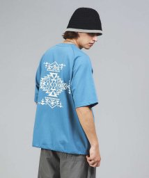 ABAHOUSE(ABAHOUSE)/WEB限定 【PENDLETON/ペンドルトン】ネイティブ柄バックプリント ショ/ブルーグレー