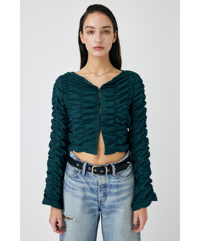 マウジー(moussy) |SHIRRING CROP トップス(505892210) - MAGASEEK