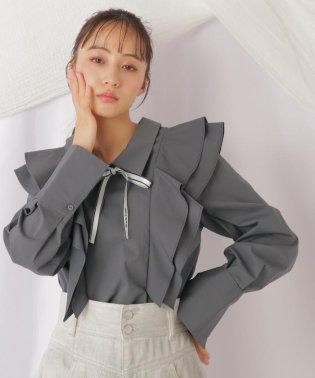 JILL by JILL STUART/◇リボンツキラッフルブラウス/505892233